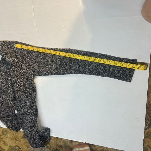 Black and white Calvin Klein flare bottom gathered waist large - Picture 2 of 11